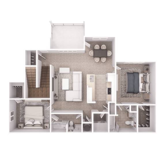 B7 Floor Plan at Village at Almand Creek, Georgia, 30094