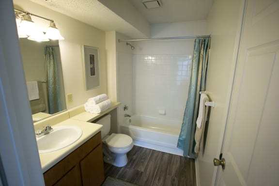 Bathroom With Bathtub at Residence at White River, Indianapolis, Indiana