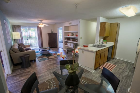 Elegant Dining Space at Residence at White River, Indianapolis, IN, 46228