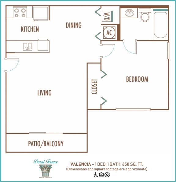 1 BED 1 BATH at Doral Terrace, Doral