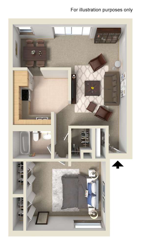 A series of images showing different views of a room with a bed, desk, and chair.
