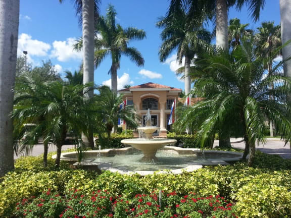 water feature by office at Bernwood Trace Apartments, Florida, 33966