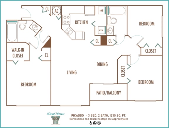 3 bed 2 bath A at Doral Terrace, Doral, Florida
