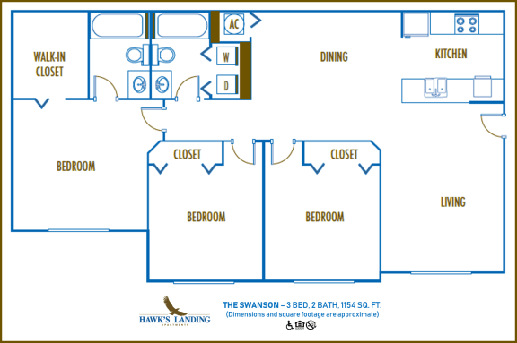 3 bed 2 bath at Hawk's Landing Apartments, Fort Myers 33907