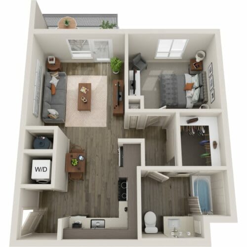 a 1 bedroom floor plan | the ridge at san antonio at Westlook, Reno Nevada