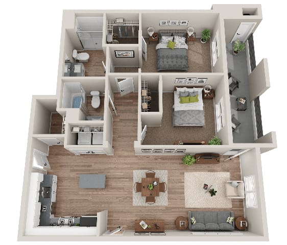 Align Floor Plan at SYNC APARTMENT HOMES, North Las Vegas, 89084