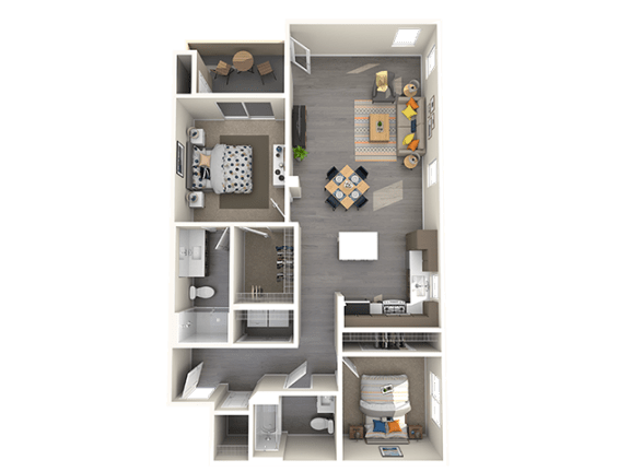 Altair Floor Plan at ARISTA APARTMENT HOMES, Nevada