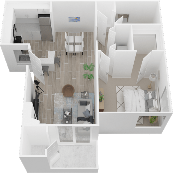The Arlo Apartments in Citrus Heights, CA 1 bedroom 1 bath floor plan