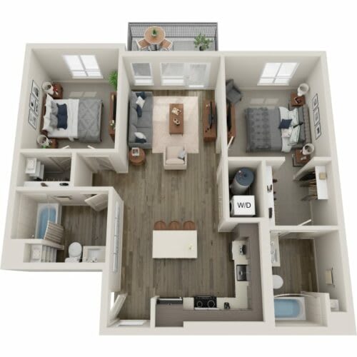 a 3d drawing of a floor plan at Westlook, Nevada, 89523