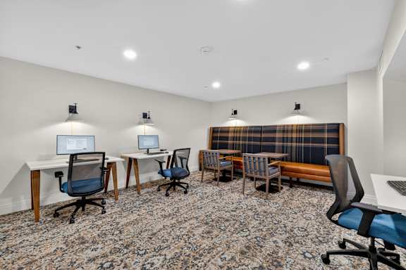 Co-working Space at Vintage at Marine View Senior 55+ Apartments, Washington