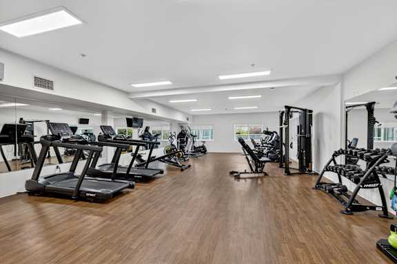 Fitness Area at Vintage at Marine View Senior 55+ Apartments, Washington, 98201