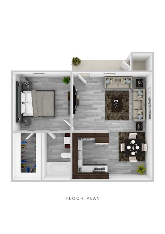 Bolt Floor Plan at Zoom Apartments, Las Vegas, NV, 89103