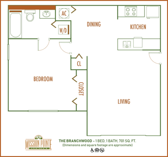 1 bed 1 bath at Mission Pointe Apartments, Jacksonville 32218
