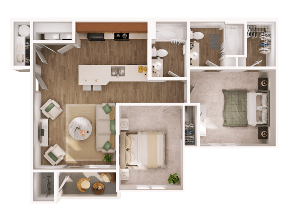 1 bed 1 bath A at COPPER PLATTE Apartments, Colorado, 80631