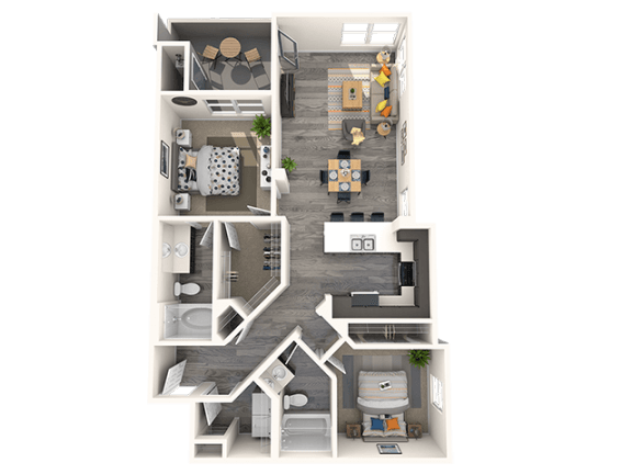 1 bed 1 bath E at THE GALLERYAPARTMENT HOMES, Las Vegas