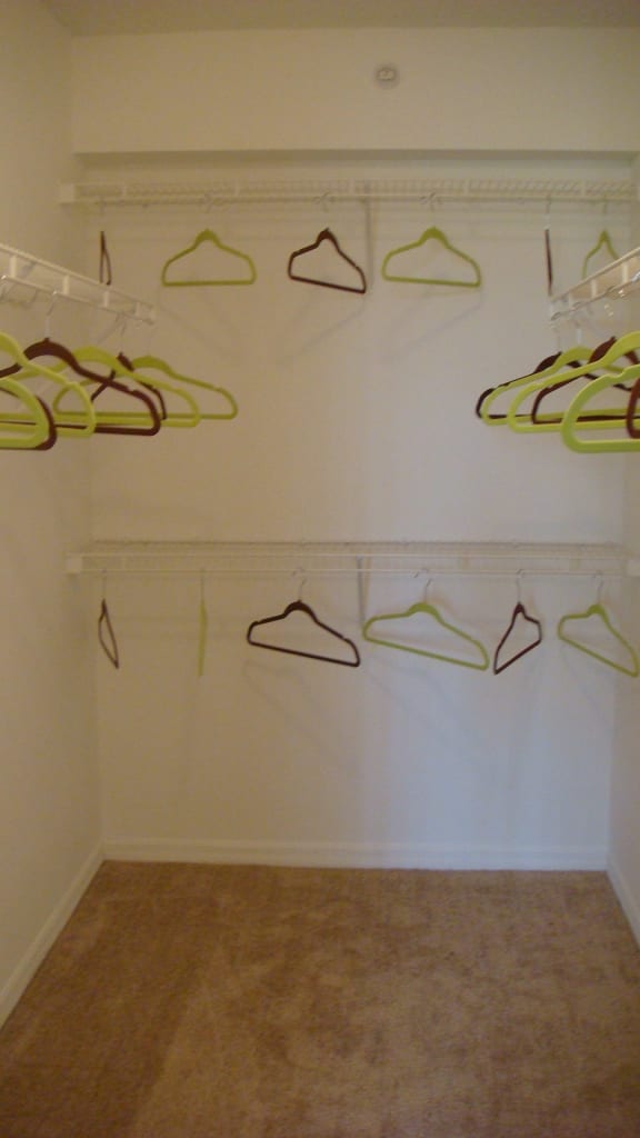 Large closet with shelves at Bernwood Trace Apartments, Florida