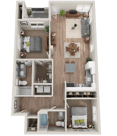 Concord Floor Plan at SYNC APARTMENT HOMES, North Las Vegas, NV