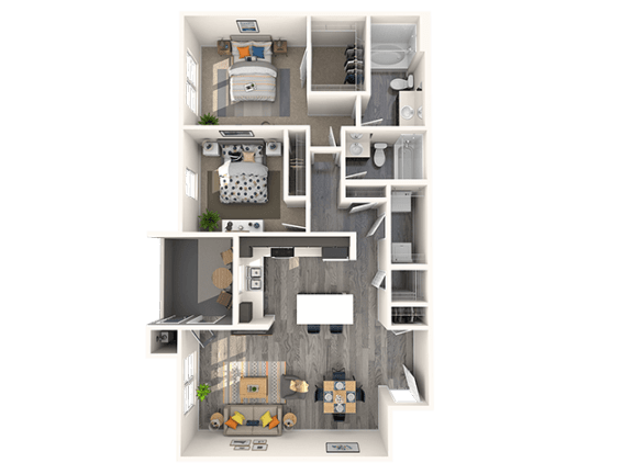 1 bed 1 bath F at THE GALLERYAPARTMENT HOMES, Nevada