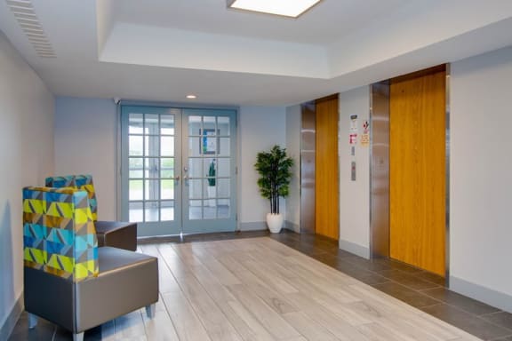Lobby near the elevator at Aqua 2800, Florida, 33309