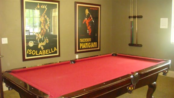 Pool table at Hawk's Landing Apartments, Florida, 33907