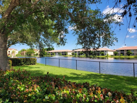 Lake view at Bernwood Trace Apartments, Fort Myers, FL