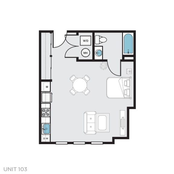 a floor plan of a small apartment