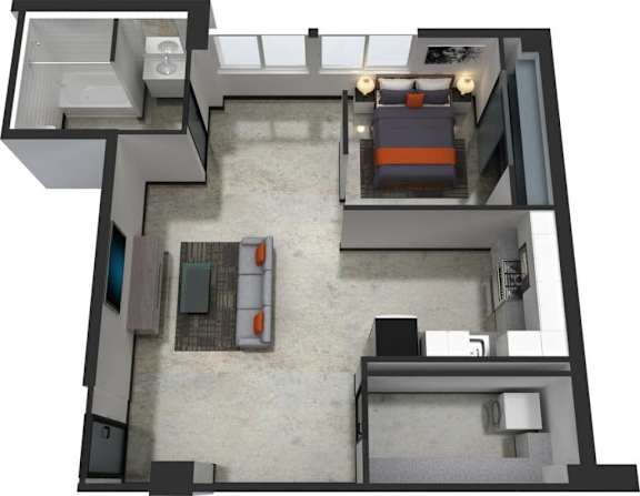 1 bed 1 bath A at LOFT 205 Apartments, Reno 89501