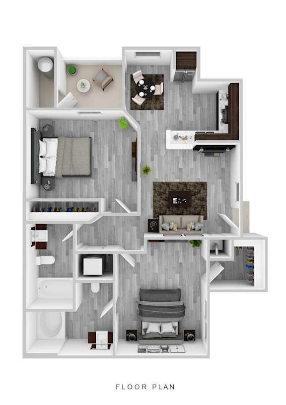 Orbit Floor Plan at Spin Apartments, Nevada