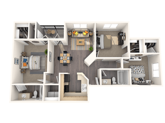 3 bed 2 bath at THE PARKSIDE VILLAS APARTMENT HOMES, Las Vegas, NV