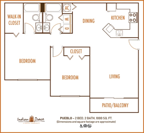 PUEBLO Floor Plan at Indian Trace, West Palm Beach, FL