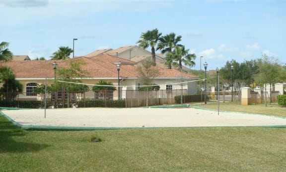 volley ball area at Mission Bay Apartments, Florida