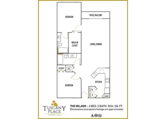 2 bed 2 bath at Tuscany Place Apartments, Homestead , FL 33032