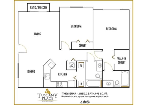2 bed 2 bath A at Tuscany Place Apartments, Homestead , FL