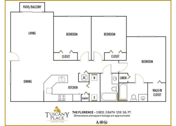 3 bed 2 bath at Tuscany Place Apartments, Homestead