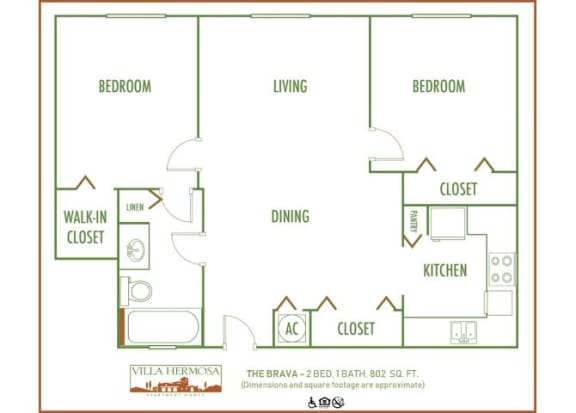 2 bed 1 bath B at Villa Hermosa, Miami, FL