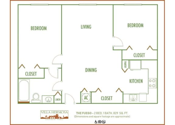 2 bed 1 bath C at Villa Hermosa, Miami, FL
