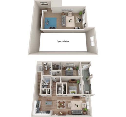 2 bed 2 bath D at BASE APARTMENT HOMES, Nevada