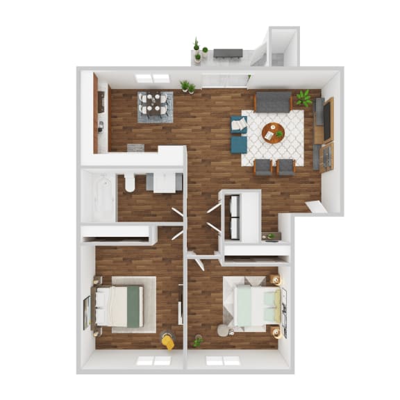 2 bed 1 bath A at Fort Vancouver Terrace, Washington, 98661