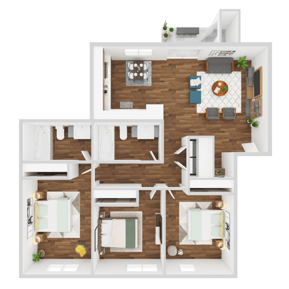 3 bed 2 bath at Fort Vancouver Terrace, Vancouver, WA, 98661