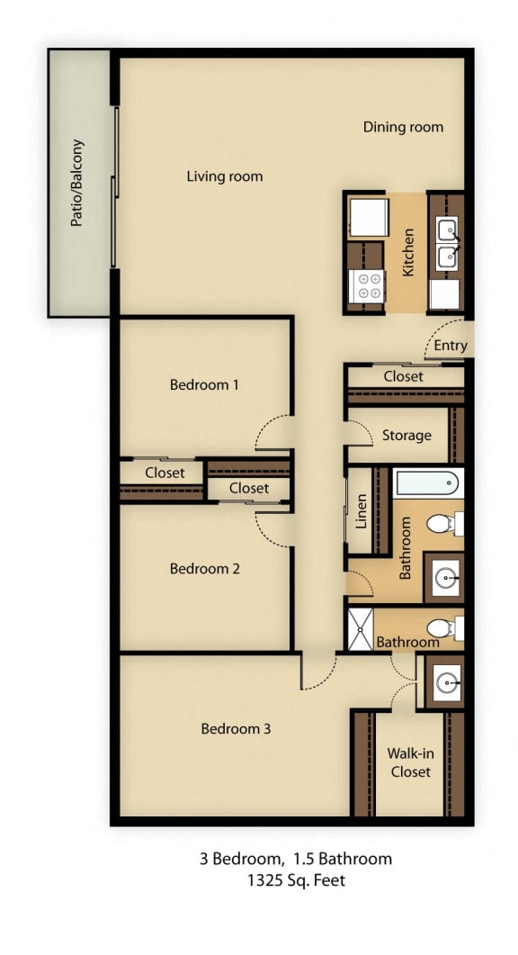 a floor plan of a room with a bathroom and a bedroom at Whisperwood, Seattle