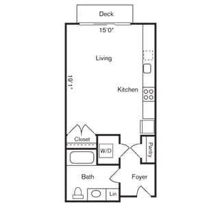 Studio 1 bath E at Two 10 by Vintage, Shoreline, 98133