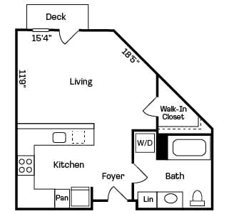 Studio 1 bath G at Two 10 by Vintage, Washington 98133