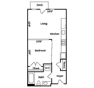 1 bed 1 bath B at Two 10 by Vintage, Shoreline