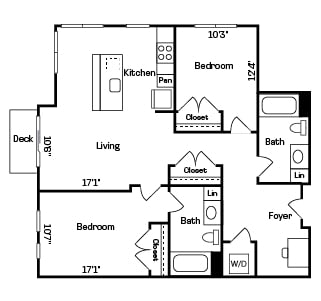2 bed 2 bath H at Two 10 by Vintage, Shoreline