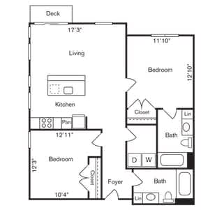 2 bed 2 bath D at Two 10 by Vintage, Shoreline, Washington