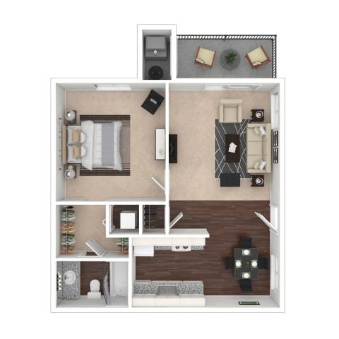 1 bed 1 bath J at The Henley Apartments, Suisun City, California