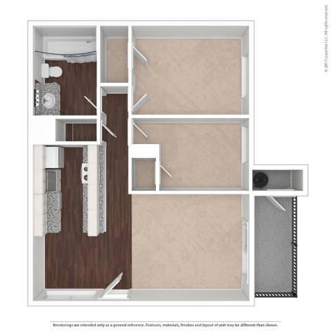 2 bed 1 bath G at The Henley Apartments, Suisun City, 94585