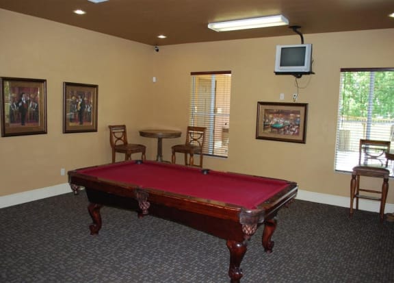 Sanctuary Cove game room with pool table at Sanctuary Cove, Florida