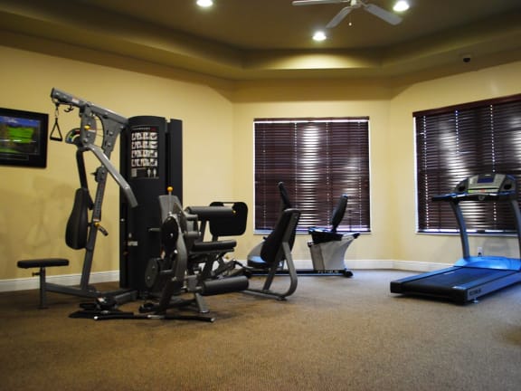 Portofino Apartments fitness center at Portofino, Florida