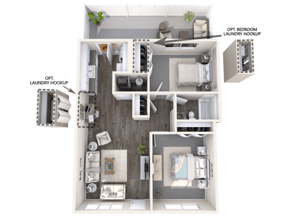 a 1 bedroom floor plan  503 square feet at Cadence Apartments, Roy Utah
